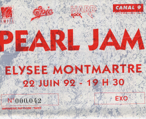 Pearl Jam @ L'Elysée Montmartre - Paris, France [22/06/1992]