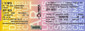 Jeff Beck @ L'Olympia - Paris, France [11/10/2010]