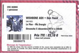 Wishbone Ash @ Le Plan - Ris Orangis, France [05/12/2010]