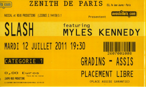 Slash @ Le Zénith - Paris, France [12/07/2011]