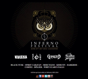 Inferno Festival @ Lausanne, Suisse [27/06/2014]