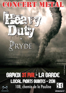Heavy Duty @ Local MCP Morts Subites - La Garde / Toulon , France [31/05/2014]