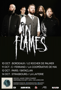In Flames @ La Coopérative de Mai - Clermont-Ferrand, France [11/10/2014]