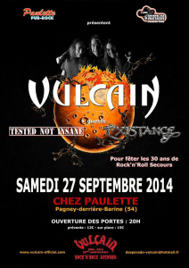 Vulcain @ Chez Paulette - Pagney-derrière-Barine, France [27/09/2014]