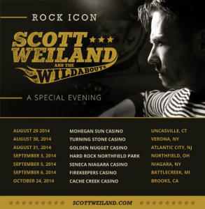 Scott Weiland and The Wildabouts @ Mohegan Sun Casino - Uncasville, Connecticut, Etats-Unis [29/08/2014]
