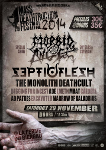 Mass Deathtruction Festival @ La Ferme du Bièreau  - Louvain-la-Neuve, Belgique [29/11/2014]