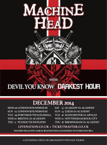 Machine Head @ Pavilions - Plymouth, Devon, Angleterre [11/12/2014]