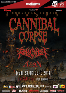 Cannibal Corpse @ Le Ninkasi Gerland Kao - Lyon, France [23/10/2014]