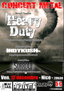 Heavy Duty @ Le Volume - Nice, France [12/12/2014]