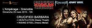 Crucified Barbara @ L'Ampérage - Grenoble, France [29/03/2015]