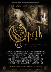Opeth @ Ancienne Belgique - Bruxelles, Belgique [15/10/2015]