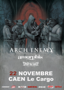 Arch Enemy @ Le Cargö  - Caen, Basse-Normandie, France [22/11/2015]