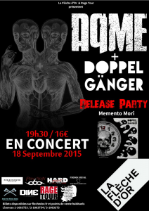 Aqme + Doppelgänger (Release-Party) @ La Flèche d'Or - Paris, France [18/09/2015]