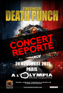Five Finger Death Punch @ L'Olympia - Paris, France [24/11/2015]