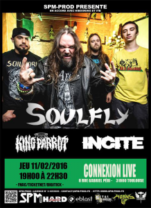 Soulfly @ Le Connexion Live - Toulouse, France [11/02/2016]
