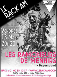 Les Ramoneurs de Menhirs @ Le Rack'Am - Brétigny-sur-Orge, France [18/03/2016]