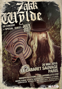 Zakk Wylde @ Le Cabaret Sauvage  - Paris, France [26/05/2016]
