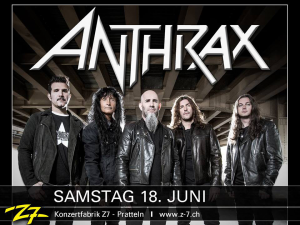 Anthrax @ Z7 Konzertfabrik - Pratteln, Suisse [18/06/2016]