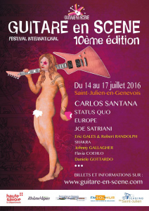 Festival Guitare En Scène 2016 @ Stade des Burgondes - Saint-Julien-en-Genevois, France [16/07/2016]