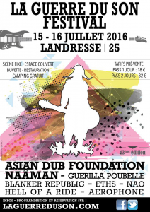La Guerre Du Son Festival @ Landresse, France [16/07/2016]