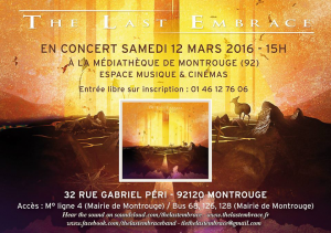 The Last Embrace @ La Médiathèque  - Montrouge, France [12/03/2016]