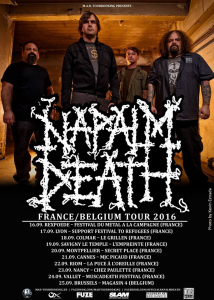 Napalm Death @ Le Magasin 4 - Bruxelles, Belgique [25/09/2016]