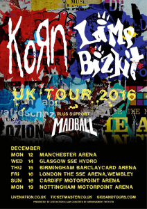 Korn @ Arena - Wembley, Angleterre [16/12/2016]