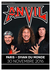 Anvil @ Le Divan du Monde - Paris, France [30/11/2016]
