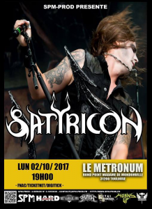 Satyricon @ Le Metronum - Toulouse, France [02/10/2017]