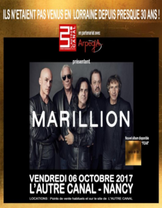 Marillion @ L'Autre Canal - Nancy, France [06/10/2017]