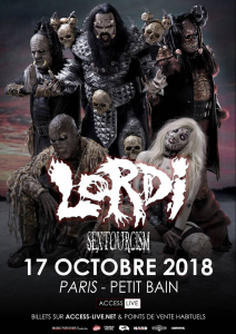 Lordi @ Petit Bain - Paris, France [17/10/2018]