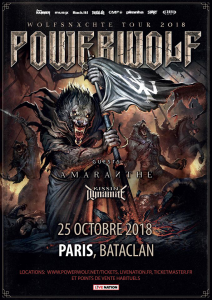 Powerwolf @ Le Bataclan - Paris, France [25/10/2018]