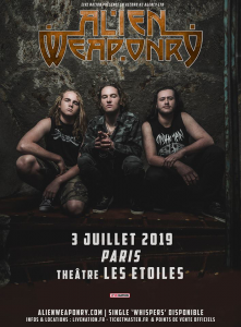 Alien Weaponry @ Les Etoiles - Paris, France [03/07/2019]