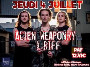 Alien Weaponry @ L'usine à Musique - Toulouse, France [04/07/2019]
