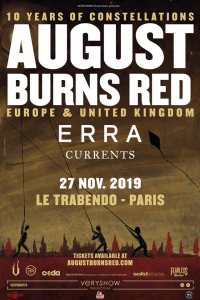 August Burns Red @ Le Trabendo - Paris, France [27/11/2019]