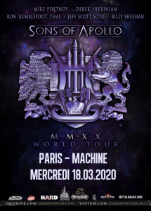 Sons Of Apollo @ La Machine du Moulin-Rouge - Paris, France [18/03/2020]