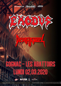 Exodus @ Les Abattoirs - Cognac, France [02/03/2020]