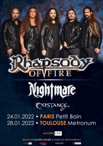 Rhapsody Of Fire @ Le Metronum - Toulouse, France [28/01/2022]