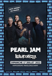 Pearl Jam @ Hippodrome de Longchamp / Lollapalooza - Paris, France [17/07/2022]