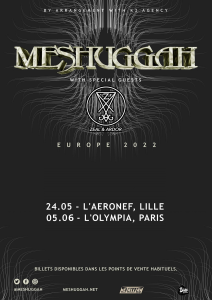 Meshuggah @ L'Aéronef - Lille, France [24/05/2022]