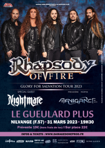 Rhapsody Of Fire @ Le Gueulard Plus - Nilvange, France [31/03/2023]