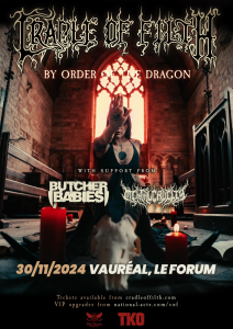 Cradle Of Filth @ Le Forum - Vauréal, France [30/11/2024]