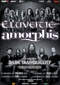 Amorphis & Eluveitie @ L'Aéronef - Lille, France [20/11/2022]